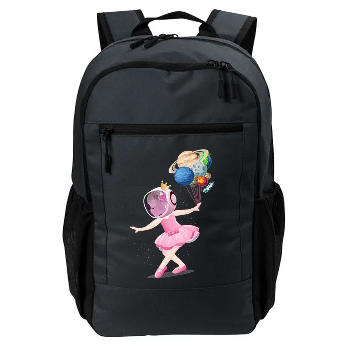 Cute Ballerina Space Astronaut Graphic Art Gift Daily Commute Backpack