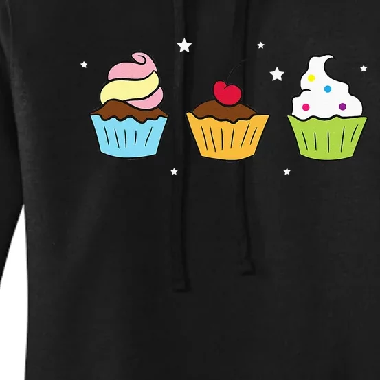 Cupcakes Baking Sweet Cupcakes Sweet Cupcake Baking Women's Pullover Hoodie