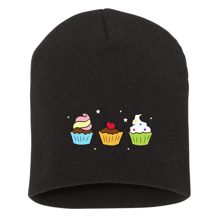 Cupcakes Baking Sweet Cupcakes Sweet Cupcake Baking Short Acrylic Beanie