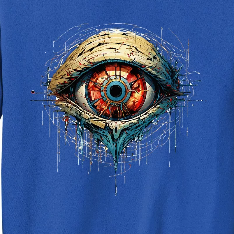 Comic Book Style Eyeball Tall Sweatshirt