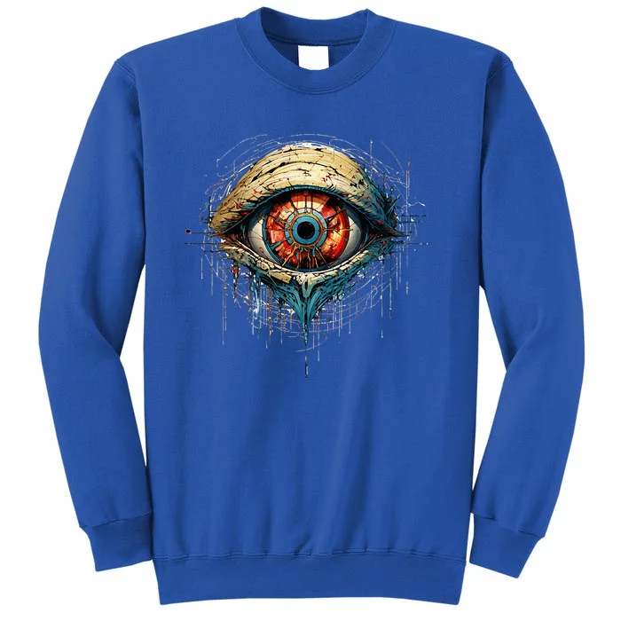 Comic Book Style Eyeball Tall Sweatshirt