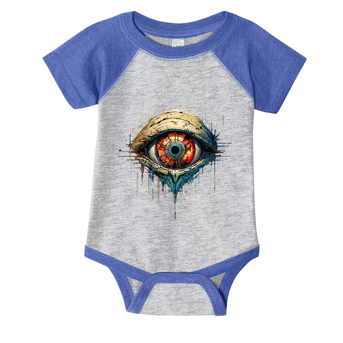 Comic Book Style Eyeball Infant Baby Jersey Bodysuit