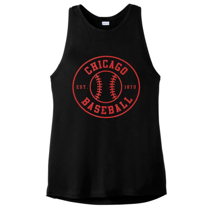 Chicago Baseball Seventh Inning Stretch Gameday Fan Gear Ladies Tri-Blend Wicking Tank