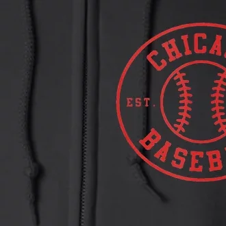 Chicago Baseball Seventh Inning Stretch Gameday Fan Gear Full Zip Hoodie