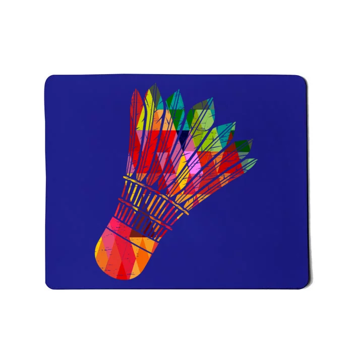 Colorful Badminton Shuttlecock Smash Athlete Player Coach Funny Gift Mousepad