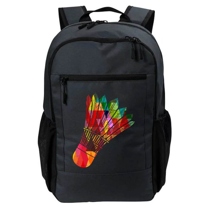 Colorful Badminton Shuttlecock Smash Athlete Player Coach Funny Gift Daily Commute Backpack