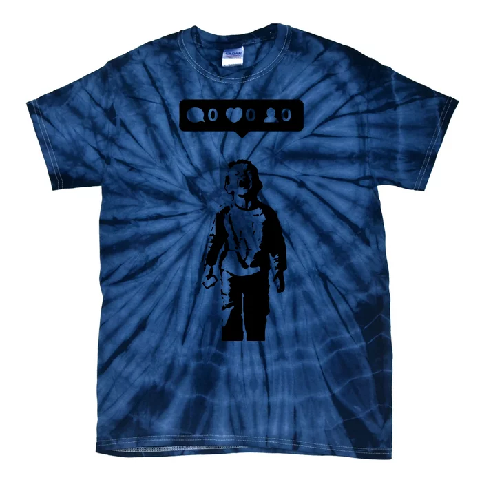 Crying Boy Social Media Attention Tie-Dye T-Shirt