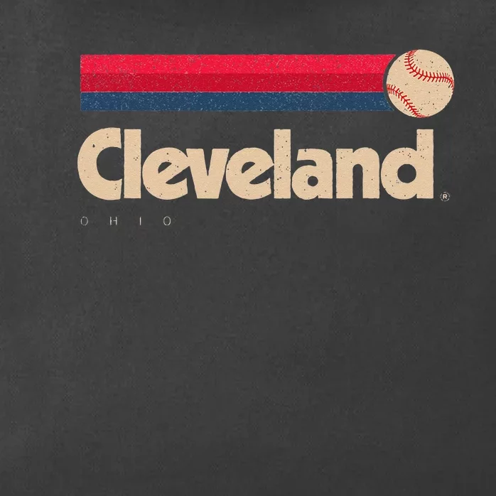 Cleveland Baseball Softball City Ohio Retro Cleveland Zip Tote Bag