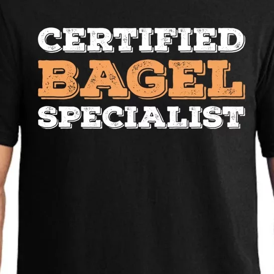 Certified Bagel Specialist Funny Bagel Lover Funny Gift Pajama Set