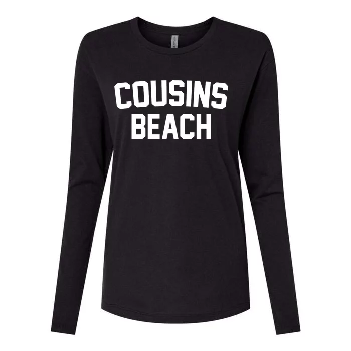 Cousins Beach Summer Womens Cotton Relaxed Long Sleeve T-Shirt