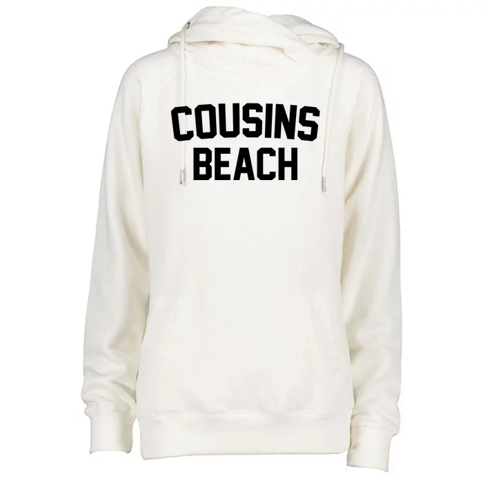 Cousins Beach Summer Womens Funnel Neck Pullover Hood