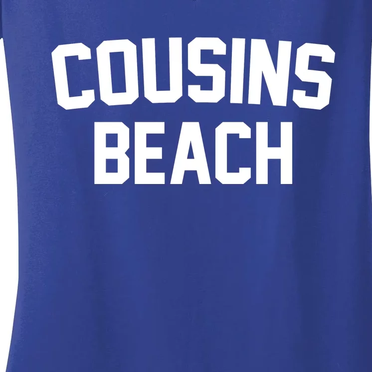 Cousins Beach Summer Women's V-Neck T-Shirt