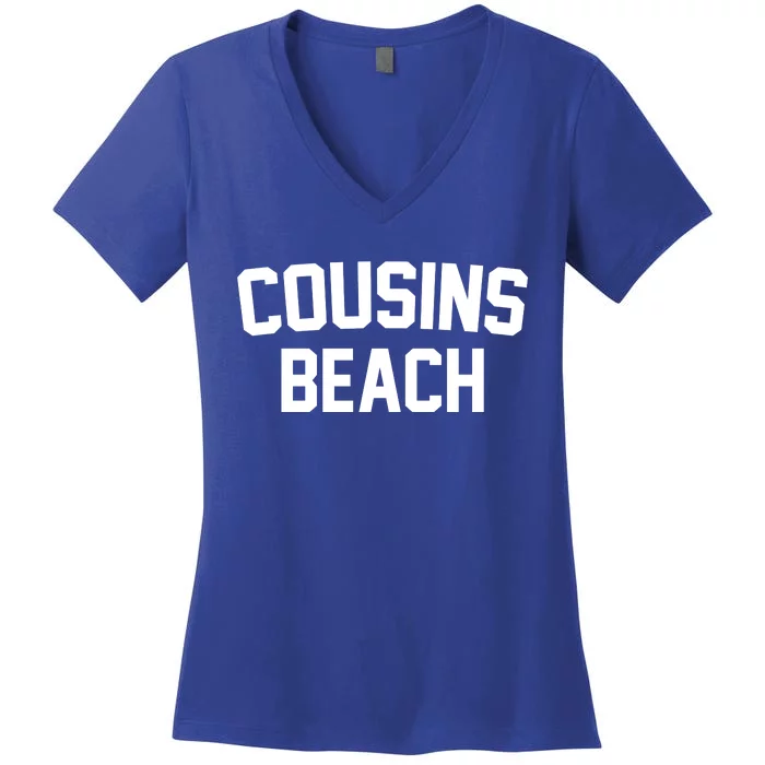 Cousins Beach Summer Women's V-Neck T-Shirt