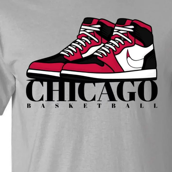 Chicago Basketball Sneakers Tall T-Shirt