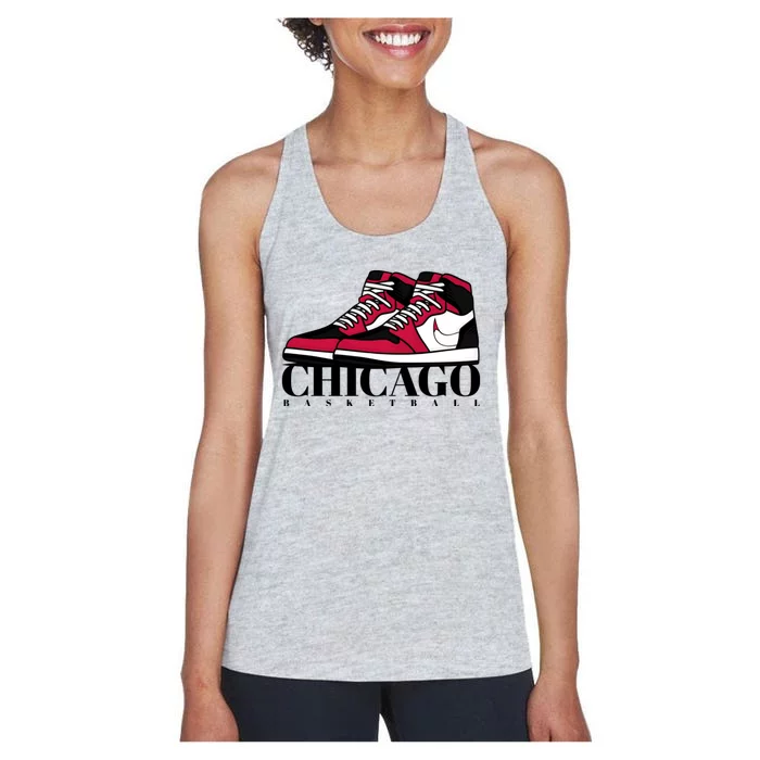 Chicago Basketball Sneakers Women's Racerback Tank