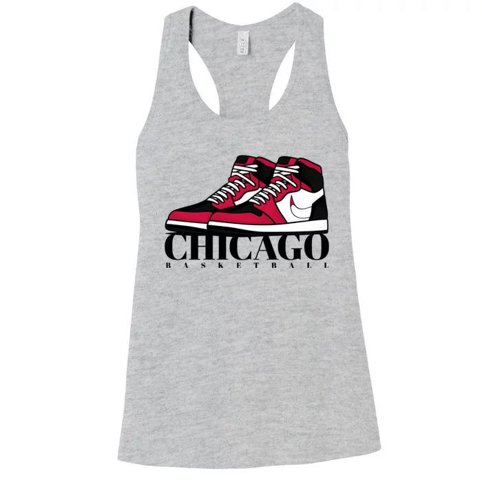 Chicago Basketball Sneakers Women's Racerback Tank