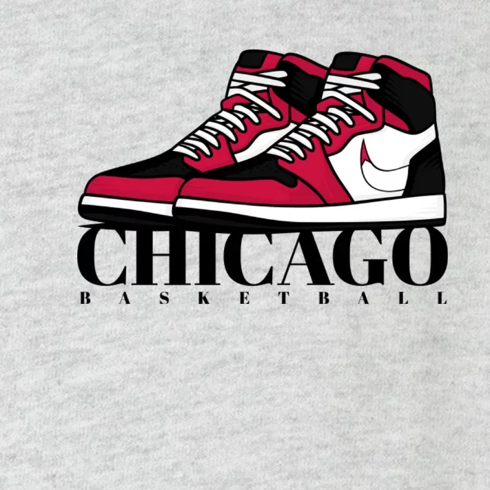 Chicago Basketball Sneakers Toddler Long Sleeve Shirt