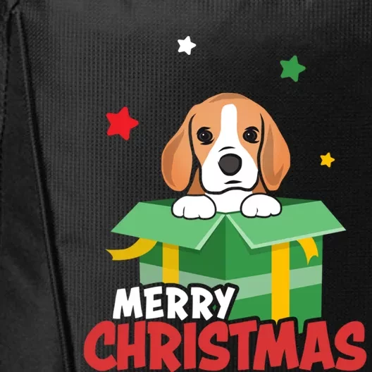 Cute Beagle Santa Dog Lovers Merry Christmas Xmas Design Gift City Backpack