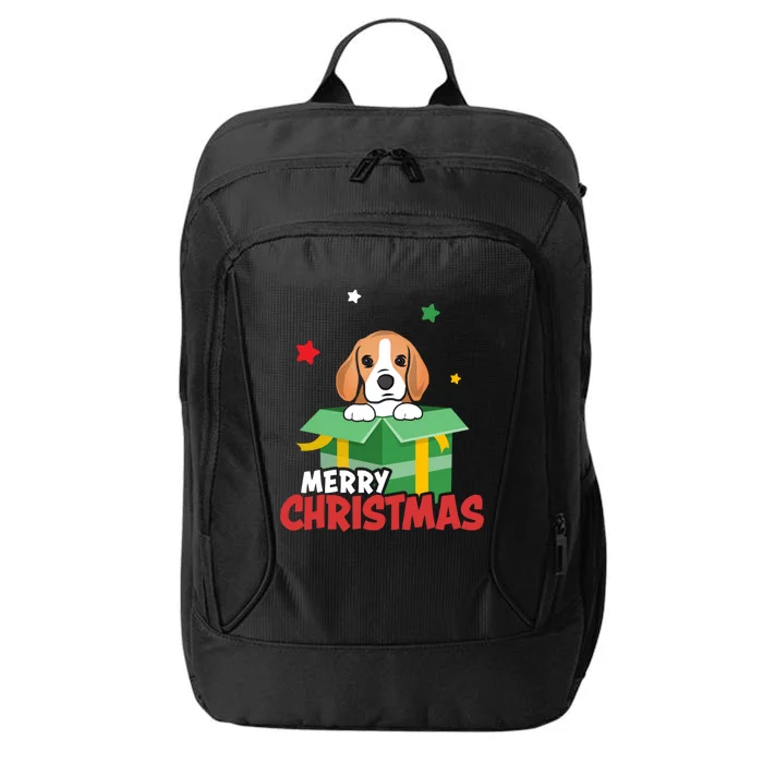 Cute Beagle Santa Dog Lovers Merry Christmas Xmas Design Gift City Backpack