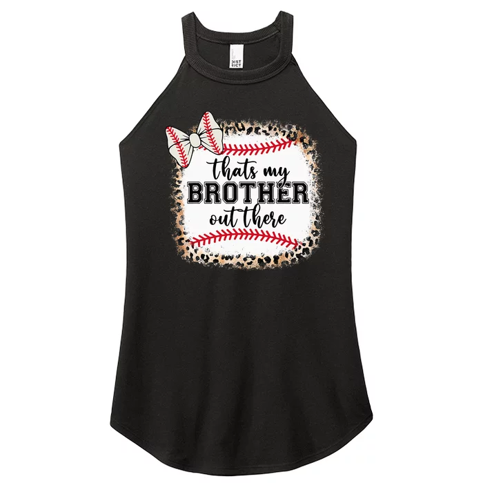 Cute Baseball Sister Thats My Brother Out There Women’s Perfect Tri Rocker Tank