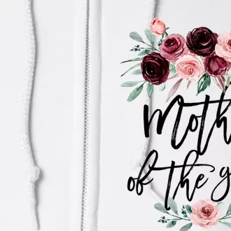 Cute Bridal Shower Wedding Flower Design Mother Of The Groom Full Zip Hoodie