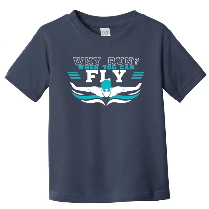 Cute Butterfly Swimmer Gift Toddler T-Shirt