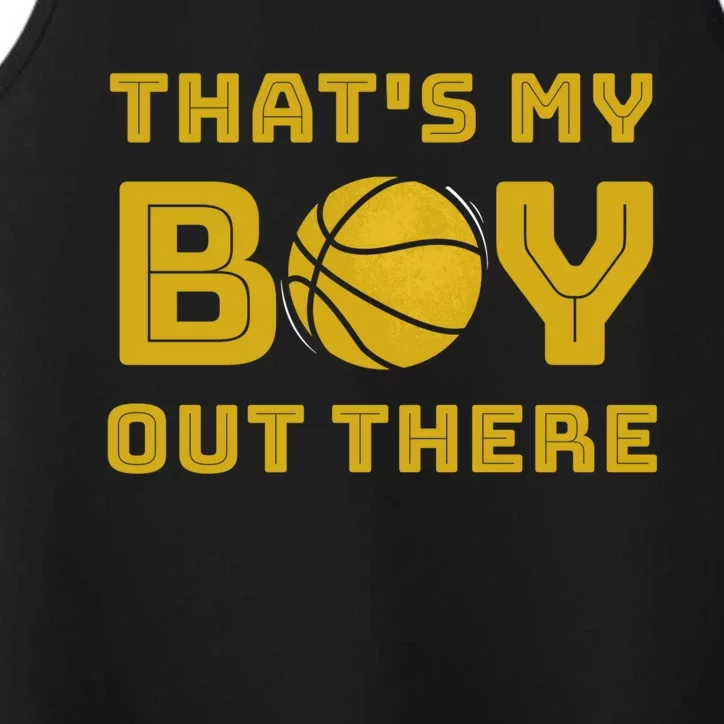 Cute Basketball Season Gift That's My Out There Gift Performance Tank