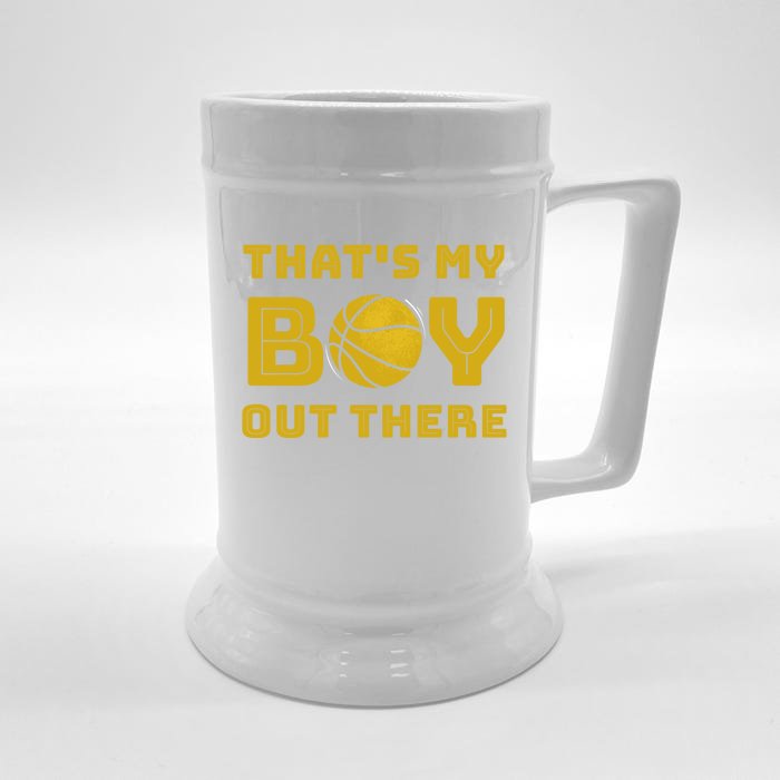 Cute Basketball Season Gift That's My Out There Gift Front & Back Beer Stein