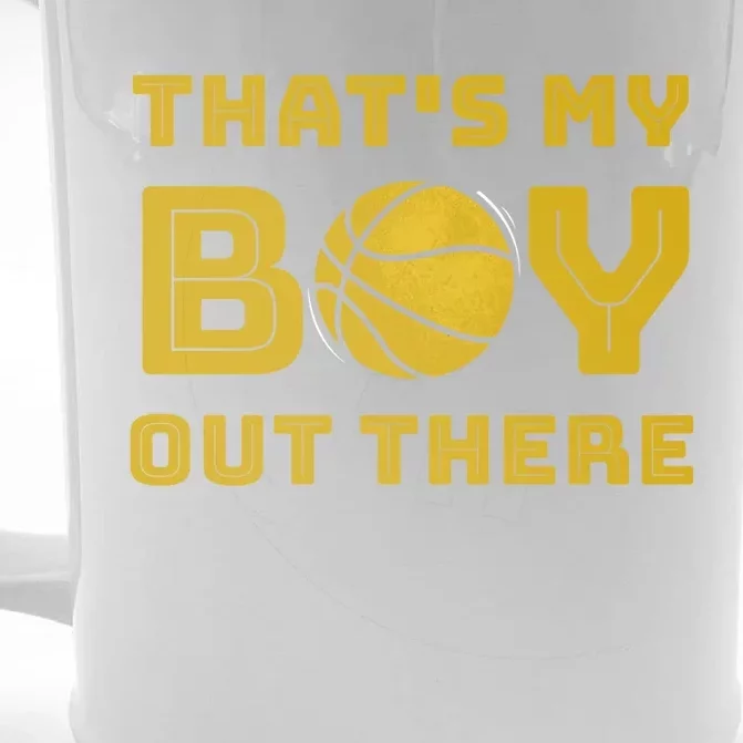 Cute Basketball Season Gift That's My Out There Gift Front & Back Beer Stein