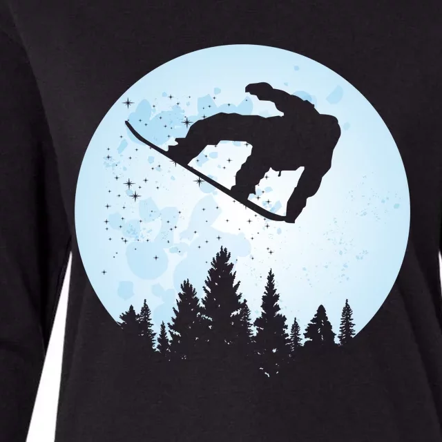 Cute Bigfoot Skiing Gift Womens Cotton Relaxed Long Sleeve T-Shirt