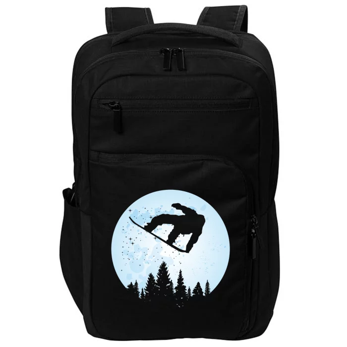 Cute Bigfoot Skiing Gift Impact Tech Backpack