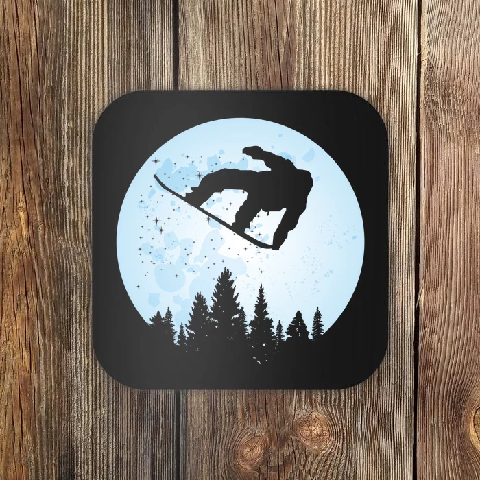 Cute Bigfoot Skiing Gift Coaster