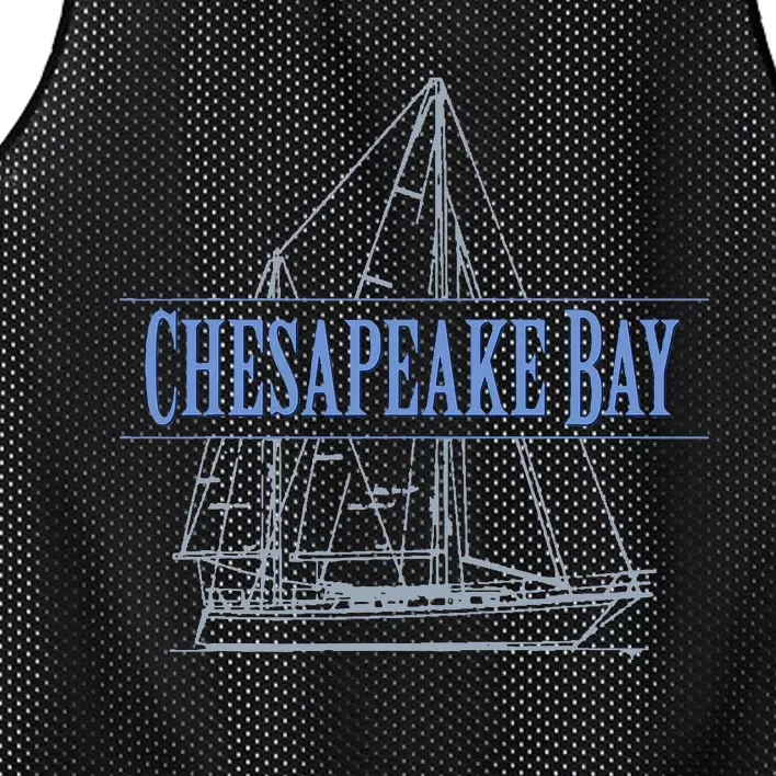 Chesapeake Bay Sailing Souvenir Mesh Reversible Basketball Jersey Tank