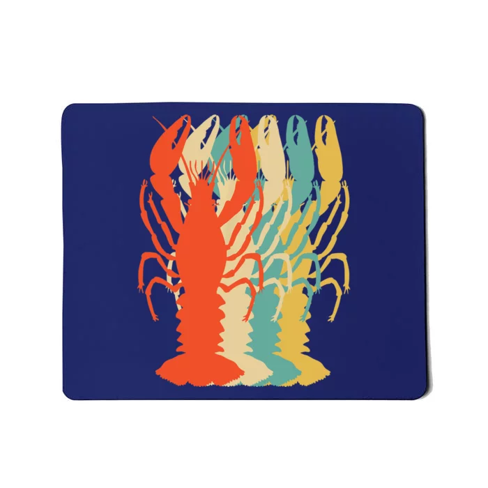 Crawfish Boil Silhouette Retro Pop Art Cajun Graphic Mousepad