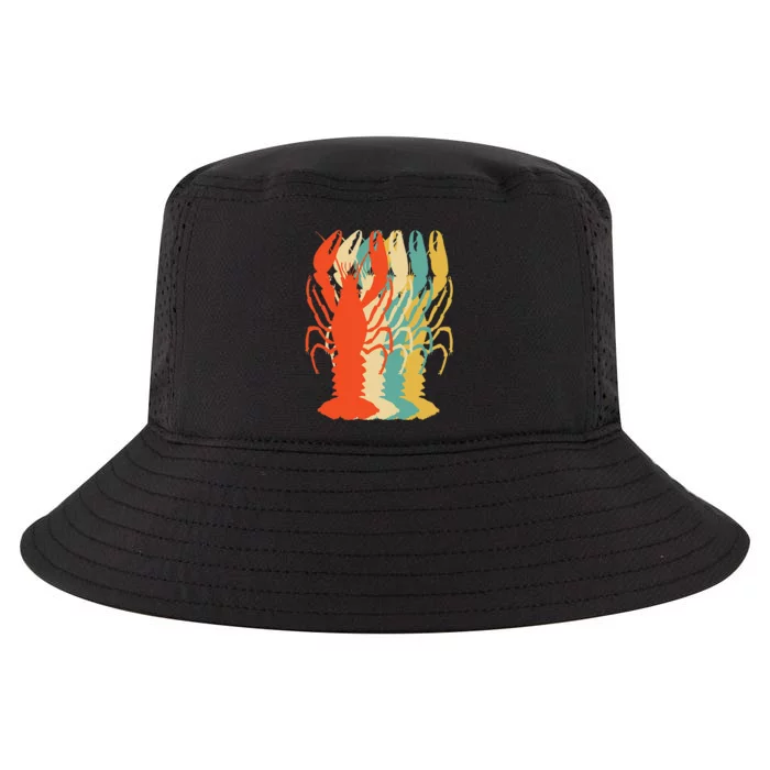 Crawfish Boil Silhouette Retro Pop Art Cajun Graphic Cool Comfort Performance Bucket Hat