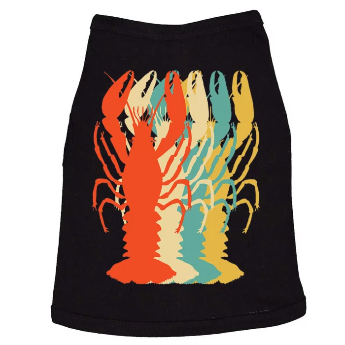 Crawfish Boil Silhouette Retro Pop Art Cajun Graphic Doggie Tank