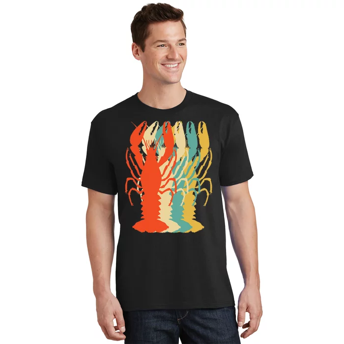 Crawfish Boil Silhouette Retro Pop Art Cajun Graphic T-Shirt