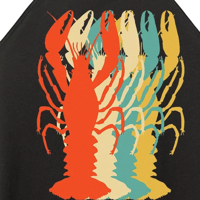 Crawfish Boil Silhouette Retro Pop Art Cajun Graphic Women’s Perfect Tri Rocker Tank