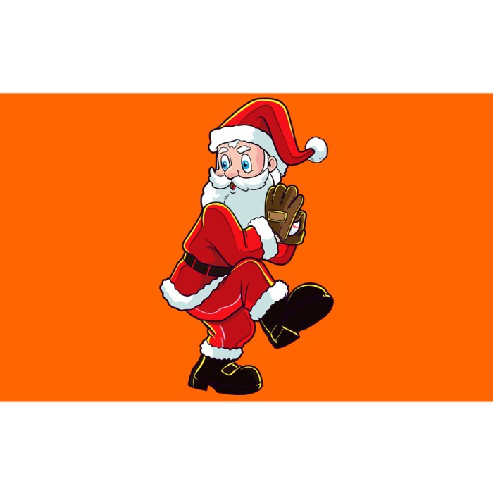 Christmas Baseball Santa Claus Pitcher Boy Xmas Bumper Sticker