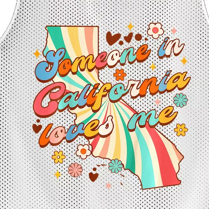 California Baby Shower Someone Loves Me In California Mesh Reversible Basketball Jersey Tank