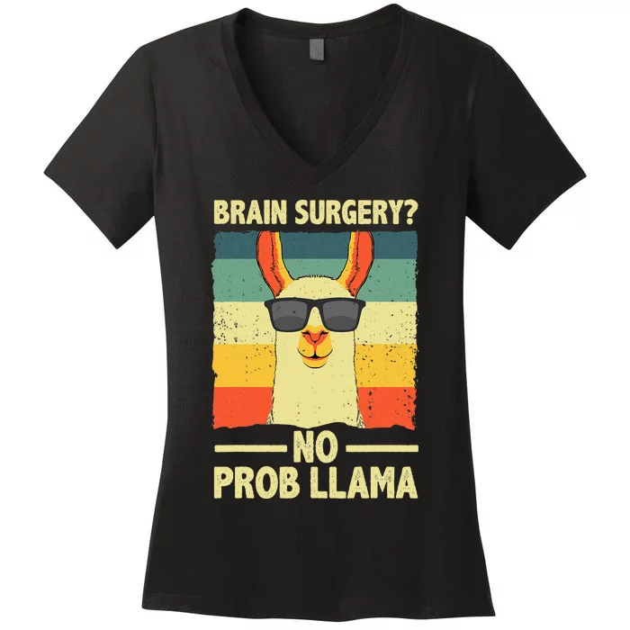 Cute Brain Surgery For Get Well Soon Recovery Women's V-Neck T-Shirt