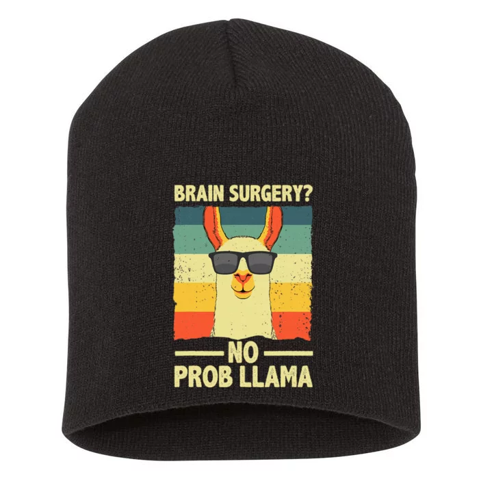 Cute Brain Surgery For Get Well Soon Recovery Short Acrylic Beanie