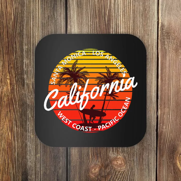 California Beach Surf Vintage Van Coaster