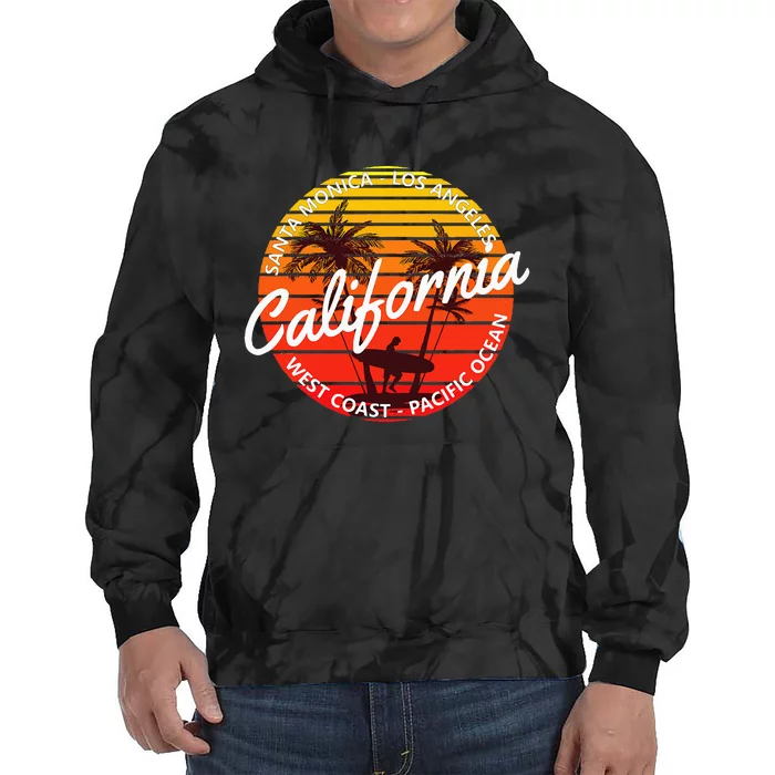 California Beach Surf Vintage Van Tie Dye Hoodie