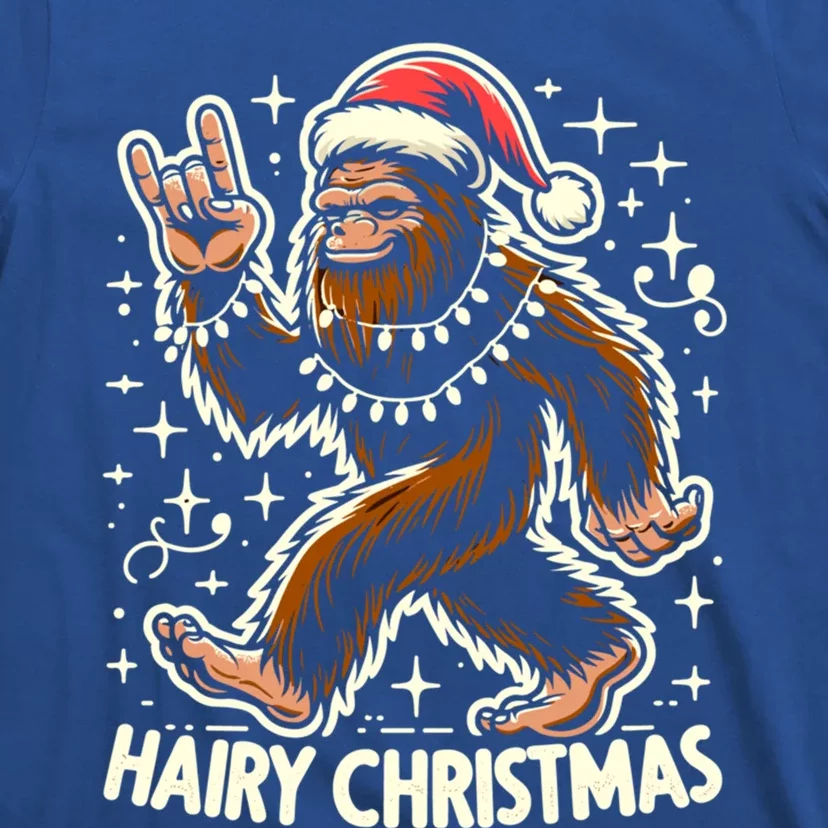 Cool Bigfoot Santa Sasquatch Pajamas Hairy Christmas Yeti Gift T-Shirt