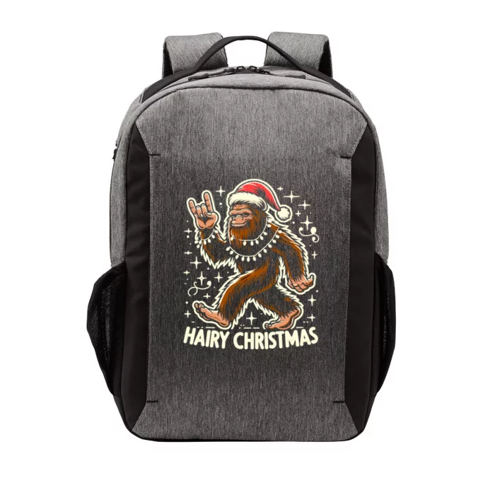 Cool Bigfoot Santa Sasquatch Pajamas Hairy Christmas Yeti Gift Vector Backpack