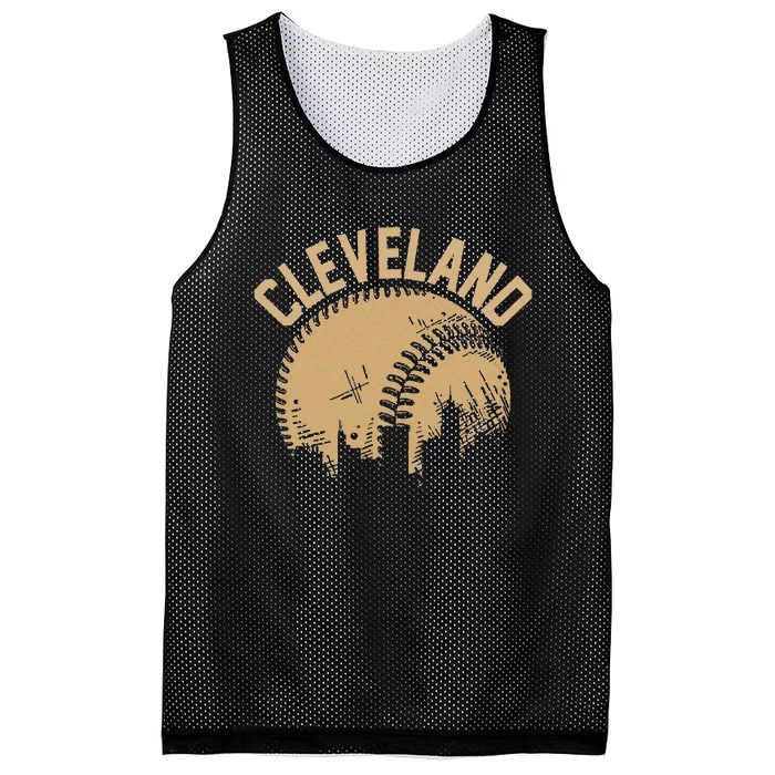 Cleveland Baseball Skyline Ohio Player Coach Fan Mesh Reversible Basketball Jersey Tank