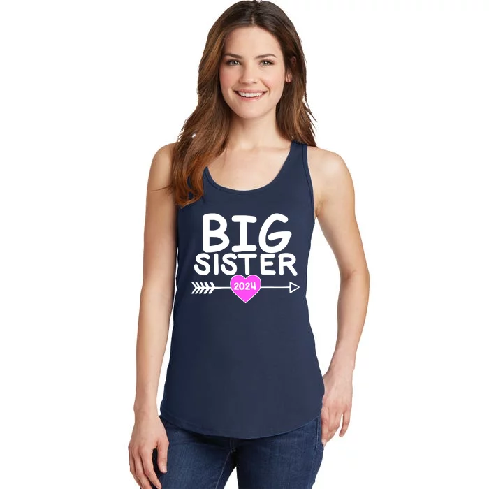 Cute Big Sister 2024 Heart Arrow Ladies Essential Tank