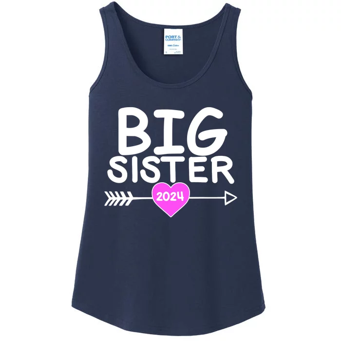 Cute Big Sister 2024 Heart Arrow Ladies Essential Tank