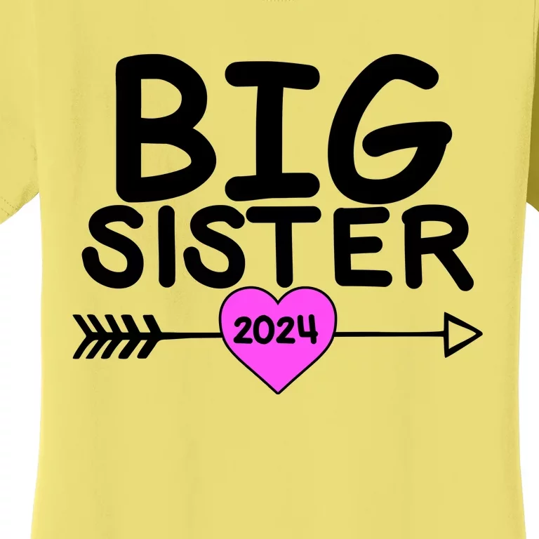 Cute Big Sister 2024 Heart Arrow Women's T-Shirt